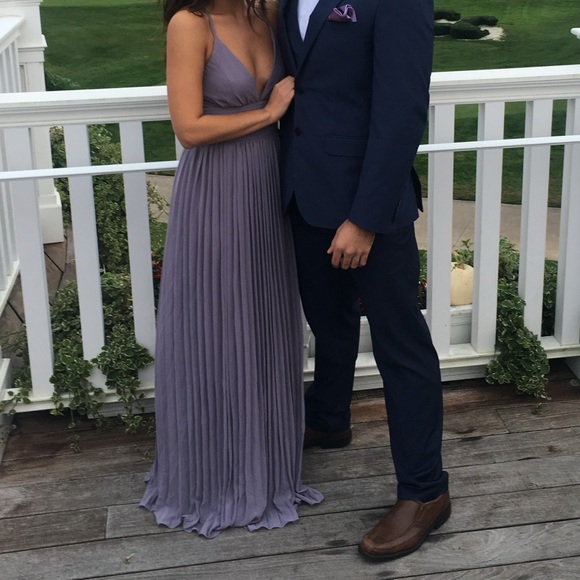 Lulus Lavender Maxi Gown with Criss Cross Back Detail Size XS - Picture 6 of 7